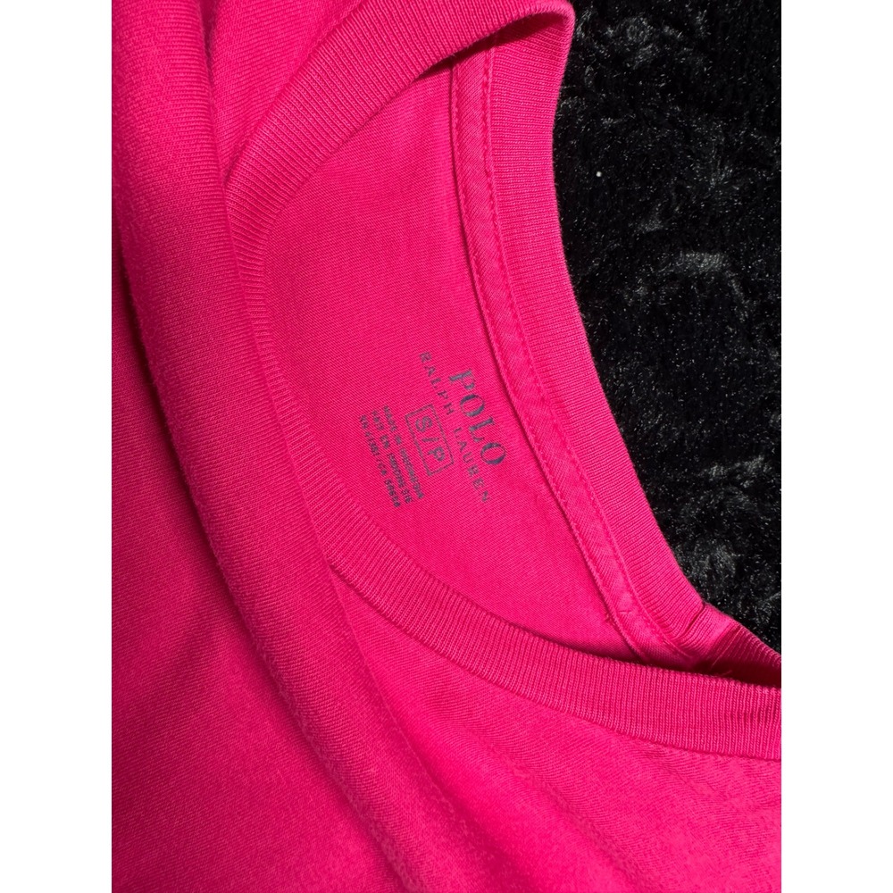 Polo Ralph Lauren Mens Pink Short Sleeve Crew Neck Pony Logo T-Shirt Size Small - Picture 4 of 6